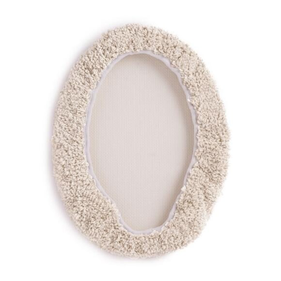 Basic Polyester Toilet Lid Cover, Tan, 19" x 22" - Picture 6 of 7